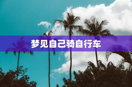 梦见自己骑自行车