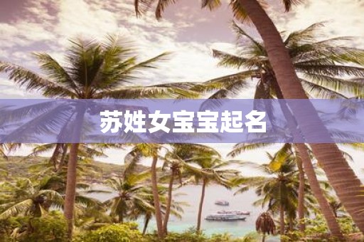 苏姓女宝宝起名