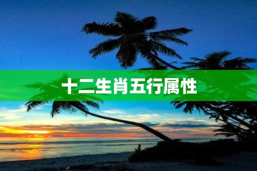 十二生肖五行属性
