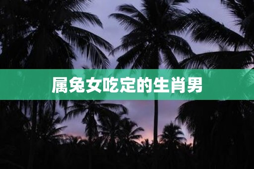属兔女吃定的生肖男