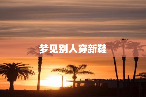 梦见别人穿新鞋
