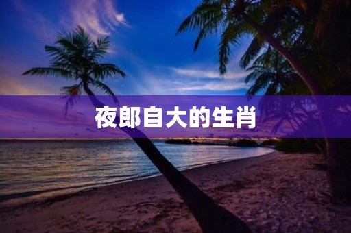夜郎自大的生肖