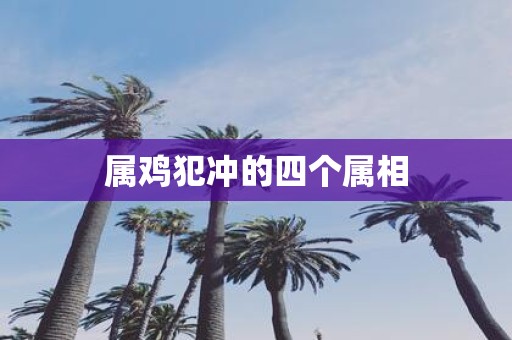 属鸡犯冲的四个属相