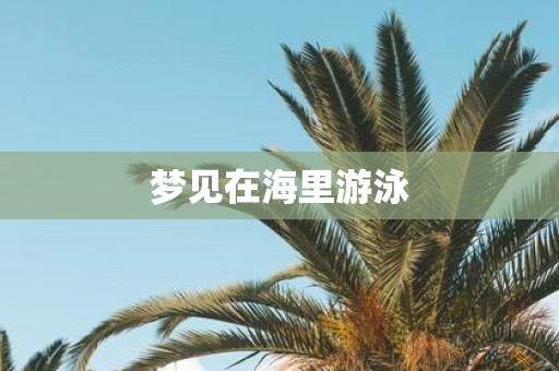 梦见在海里游泳