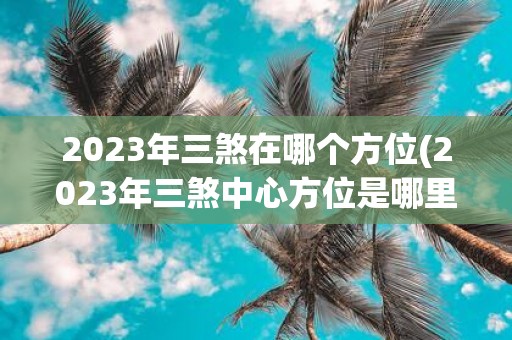 2025年三煞在哪个方位(2025年三煞中心方位是哪里？)