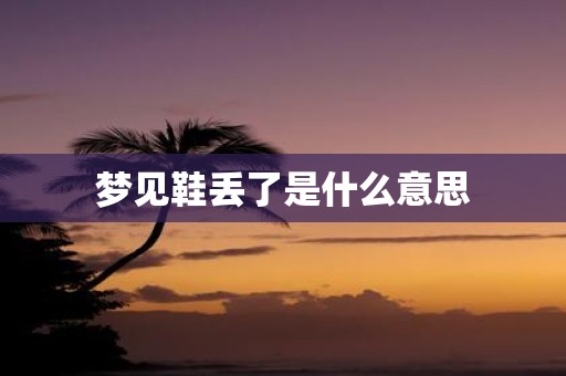 梦见鞋丢了是什么意思