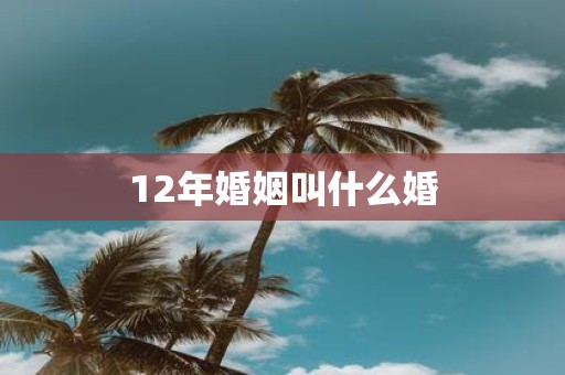 12年婚姻叫什么婚