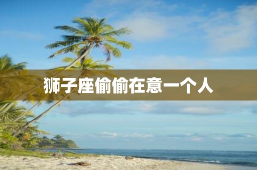 狮子座偷偷在意一个人