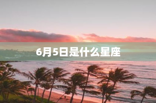 6月5日是什么星座