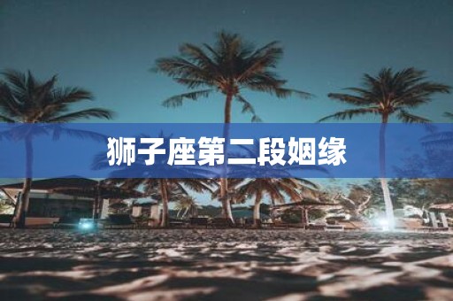 狮子座第二段姻缘