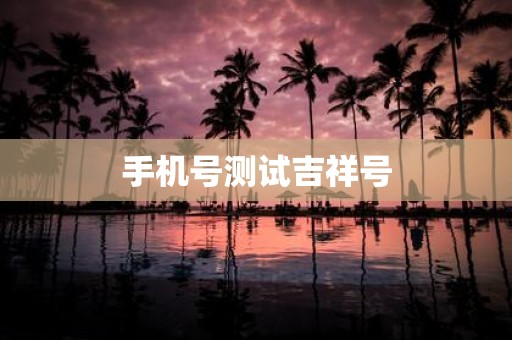 手机号测试吉祥号