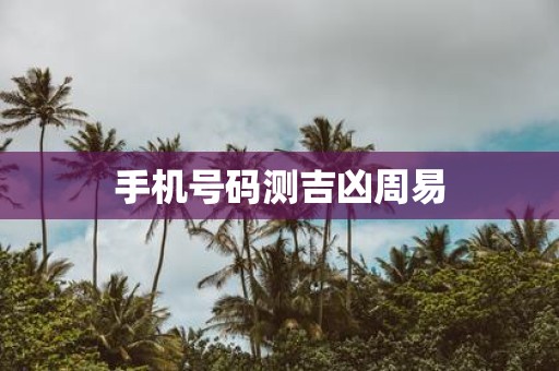 手机号码测吉凶周易