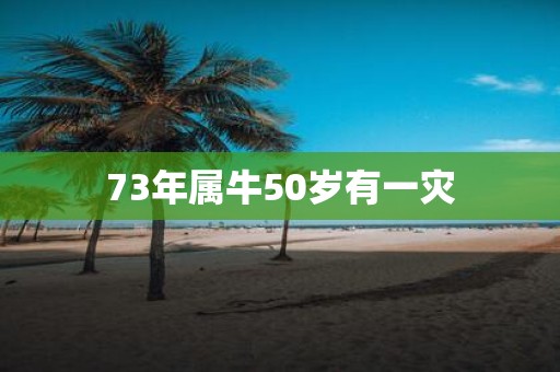 73年属牛50岁有一灾