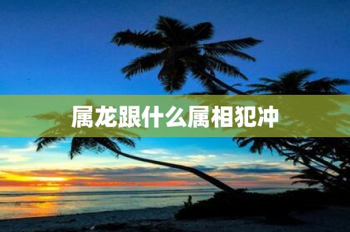 属龙跟什么属相犯冲