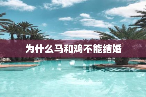 为什么马和鸡不能结婚