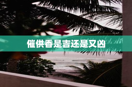 催供香是吉还是又凶