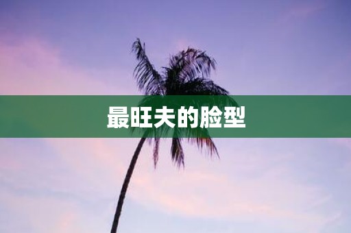 最旺夫的脸型