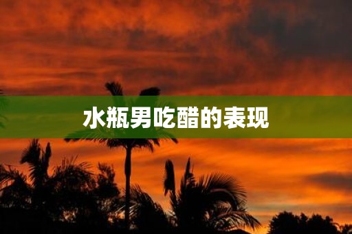 水瓶男吃醋的表现