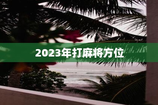 2025年打麻将方位