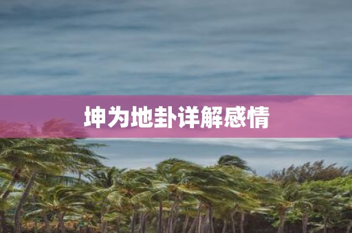 坤为地卦详解感情
