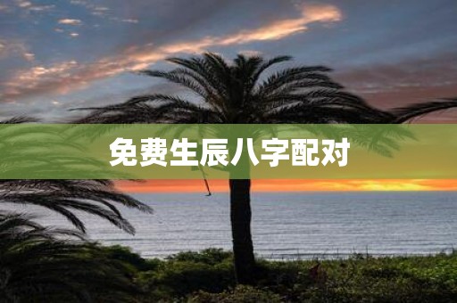 免费生辰八字配对