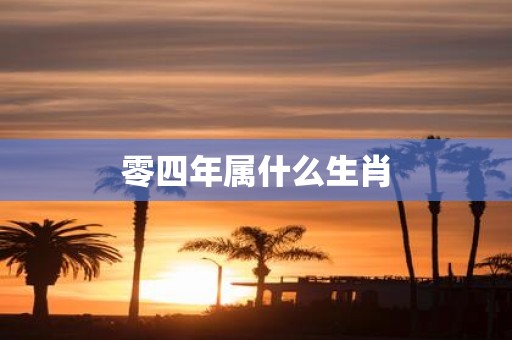 零四年属什么生肖