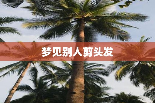 梦见别人剪头发