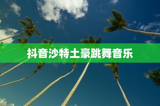 抖音沙特土豪跳舞音乐