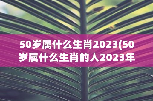 50岁属什么生肖2025(50岁属什么生肖的人2025年逢“太岁”？)