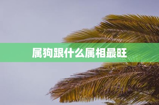 属狗跟什么属相最旺