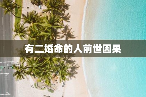 有二婚命的人前世因果