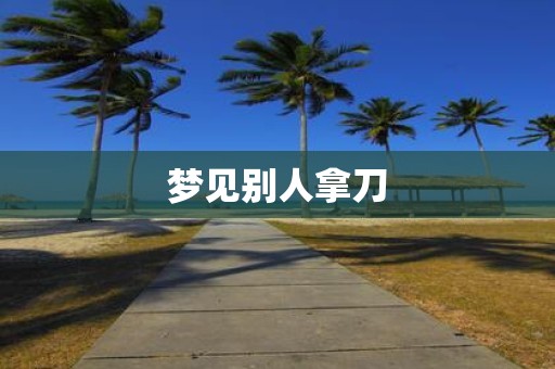 梦见别人拿刀