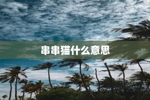 串串猫什么意思