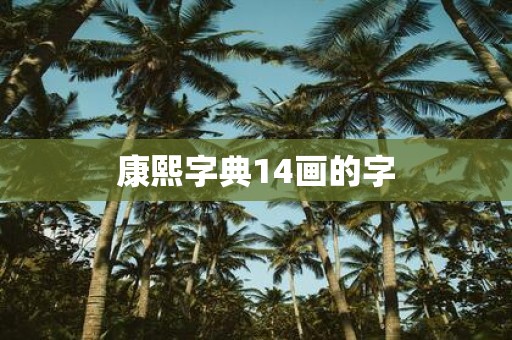 康熙字典14画的字
