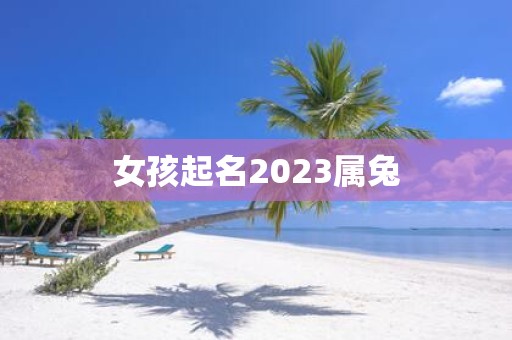 女孩起名2023属兔