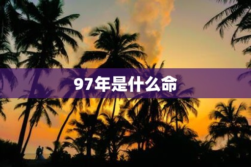 97年是什么命