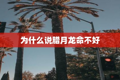 为什么说腊月龙命不好