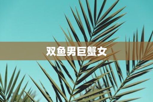 双鱼男巨蟹女