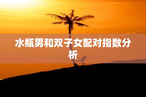 水瓶男和双子女配对指数分析