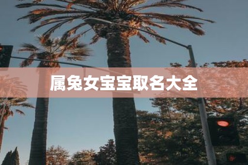 属兔女宝宝取名大全