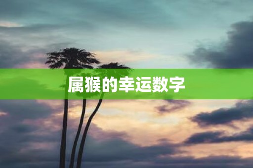 属猴的幸运数字