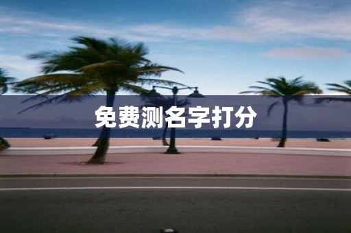 免费测名字打分