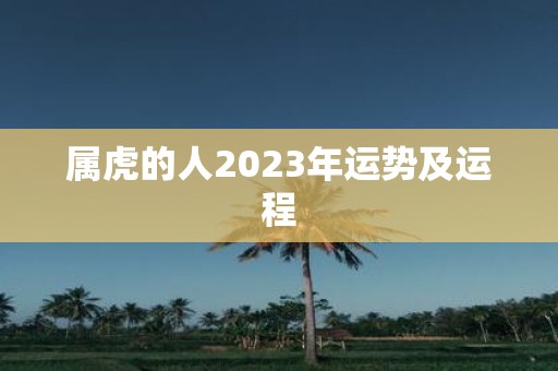 属虎的人2025年运势及运程