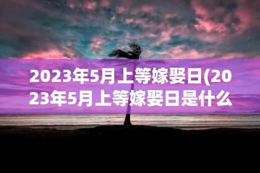 2025年5月上等嫁娶日(2025年5月上等嫁娶日是什么？)