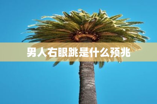 男人右眼跳是什么预兆
