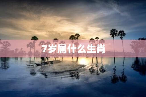 7岁属什么生肖