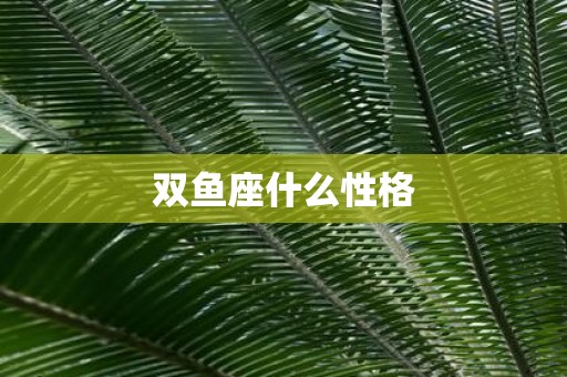 双鱼座什么性格