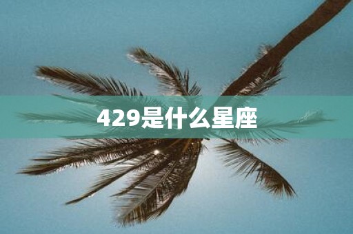 429是什么星座