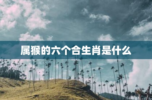 属猴的六个合生肖是什么