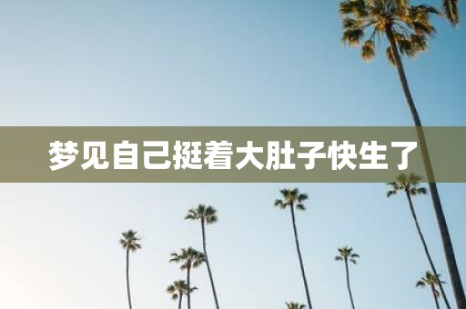 梦见自己挺着大肚子快生了